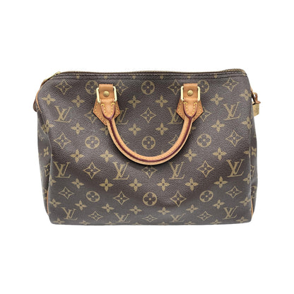 Louis Vuitton Speedy Monogram, Brown, Canvas, Handbag