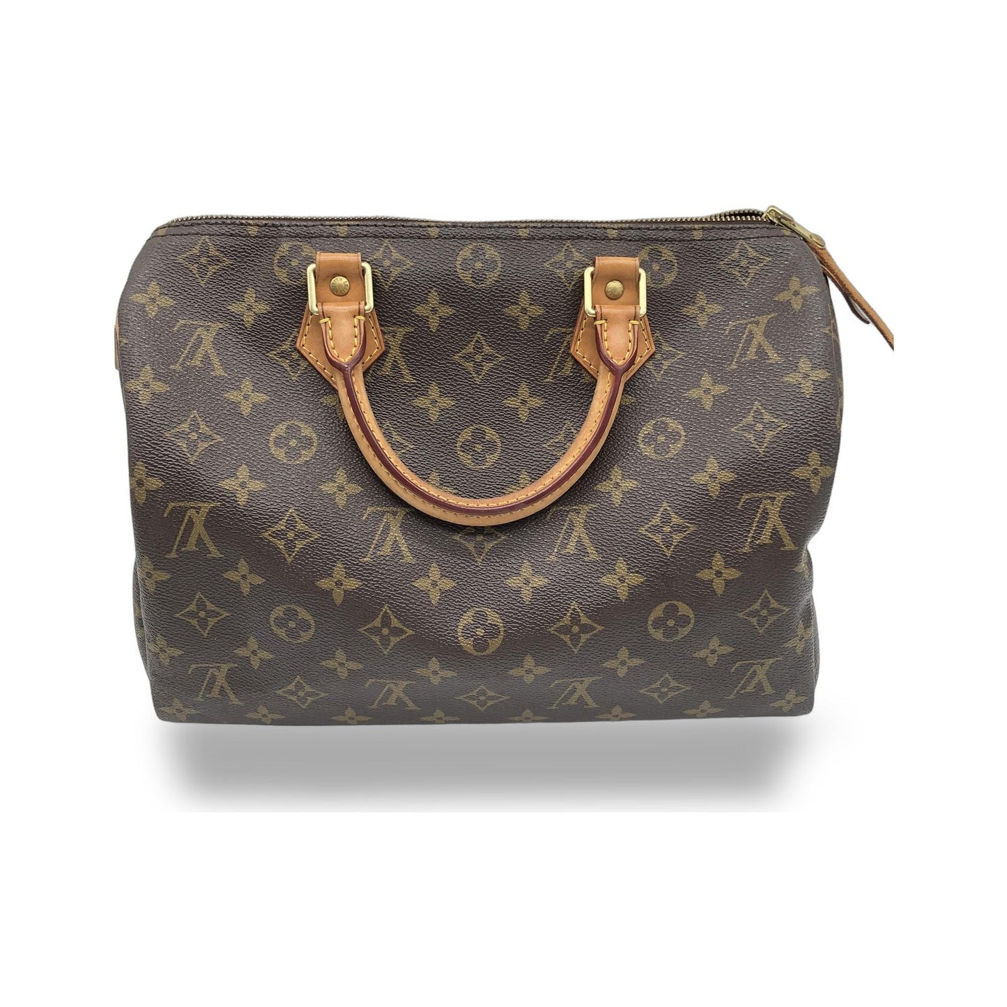 Louis Vuitton Speedy Monogram, Brown, Canvas, Handbag