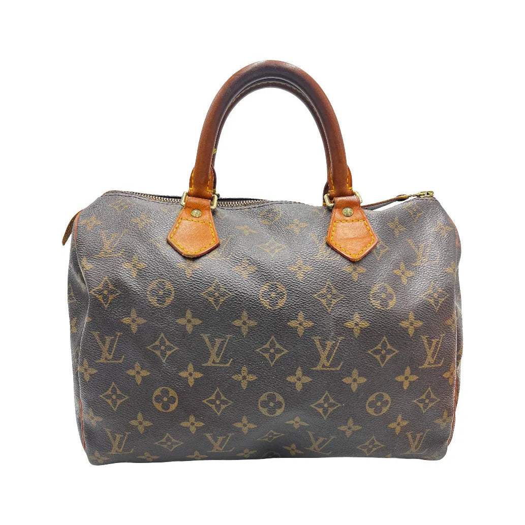 Louis Vuitton Speedy Monogram Canvas, Brown, Canvas, Handbag