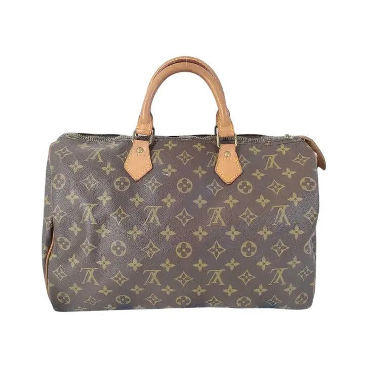 Louis Vuitton Speedy Monogram Canvas, Brown, Canvas, Handbag