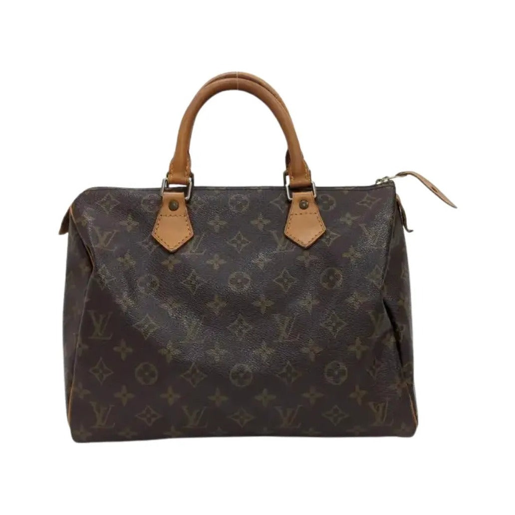 Louis Vuitton Speedy Monogram Canvas, Brown, Canvas, Handbag