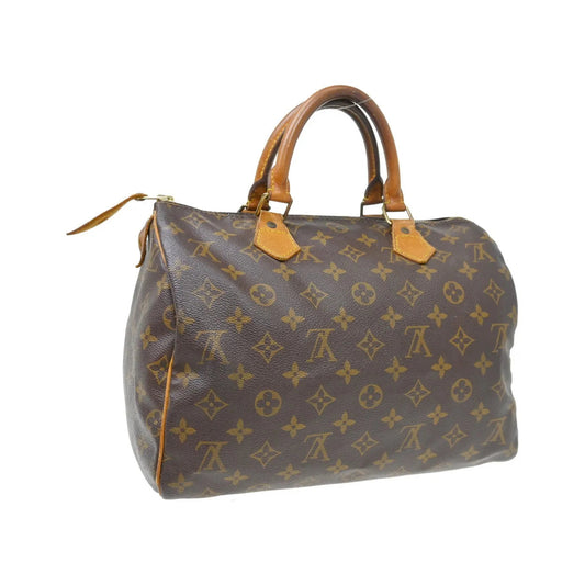 Louis Vuitton Speedy Monogram Canvas, Brown, Canvas, Handbag