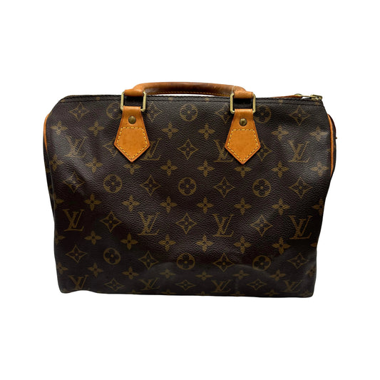 Louis Vuitton Speedy Monogram Canvas, Brown, Canvas, Handbag