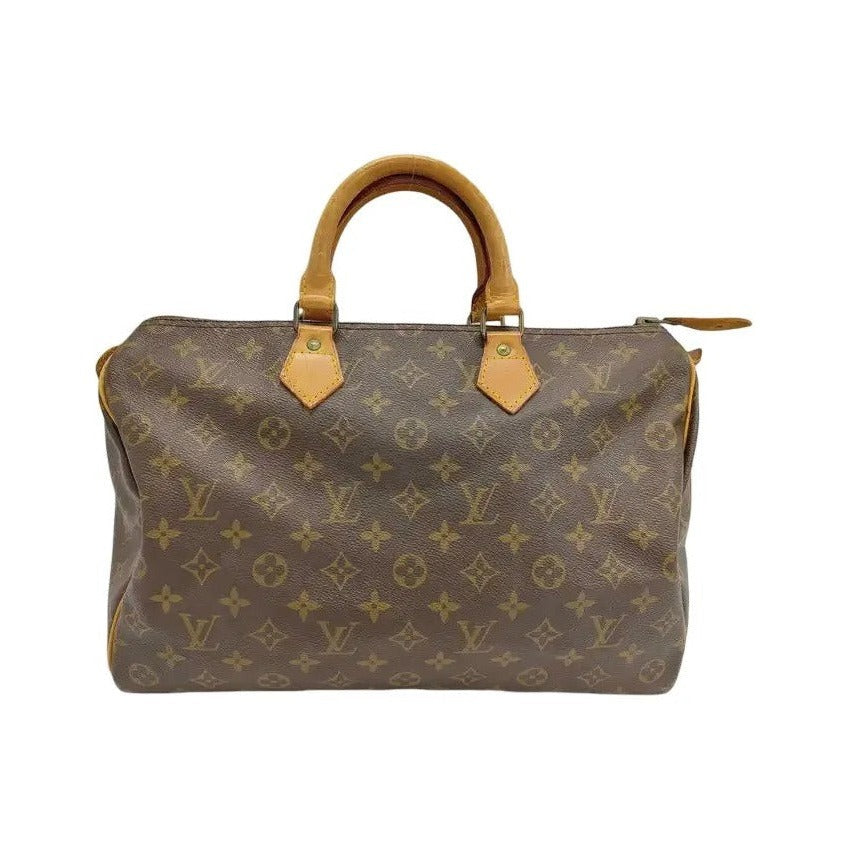 Louis Vuitton Speedy Monogram Canvas, Brown, Canvas, Handbag