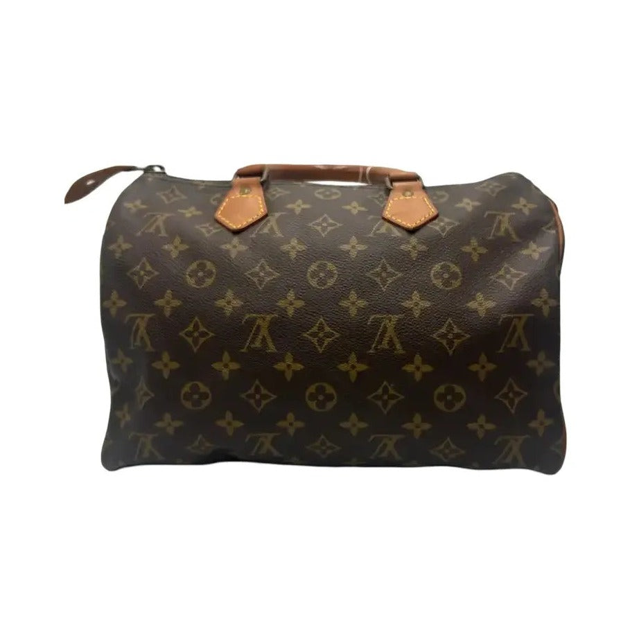 Louis Vuitton Speedy Monogram Canvas, Brown, Canvas, Handbag