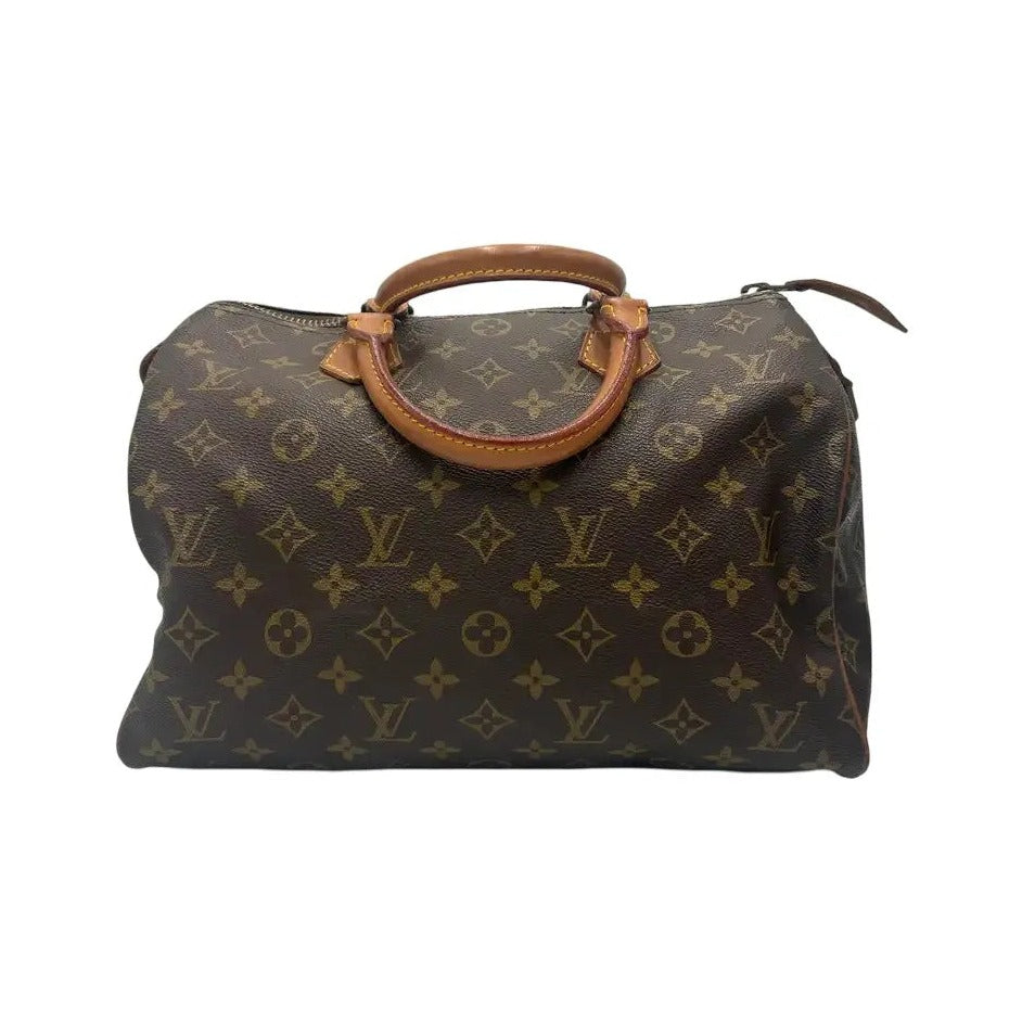 Louis Vuitton Speedy Monogram Canvas, Brown, Canvas, Handbag