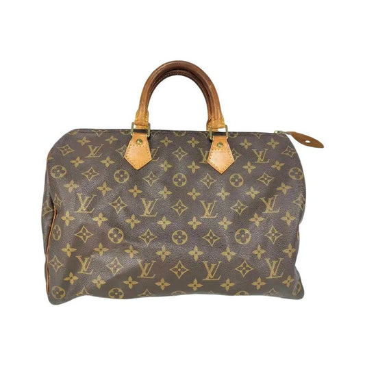 Louis Vuitton Speedy Monogram Canvas, Brown, Canvas, Handbag