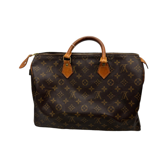 Louis Vuitton Speedy Monogram Canvas, Brown, Canvas, Handbag
