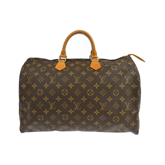 Louis Vuitton Speedy Monogram Canvas, Brown, Canvas, Handbag