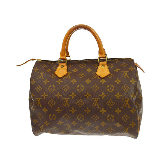 Louis Vuitton Speedy Monogram Canvas, Brown, Canvas, Handbag