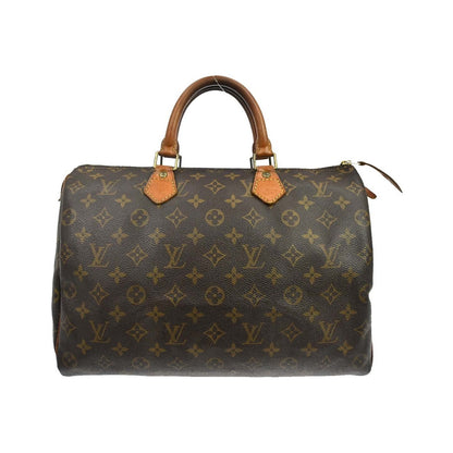 Louis Vuitton Speedy Monogram Canvas, Brown, Canvas, Handbag