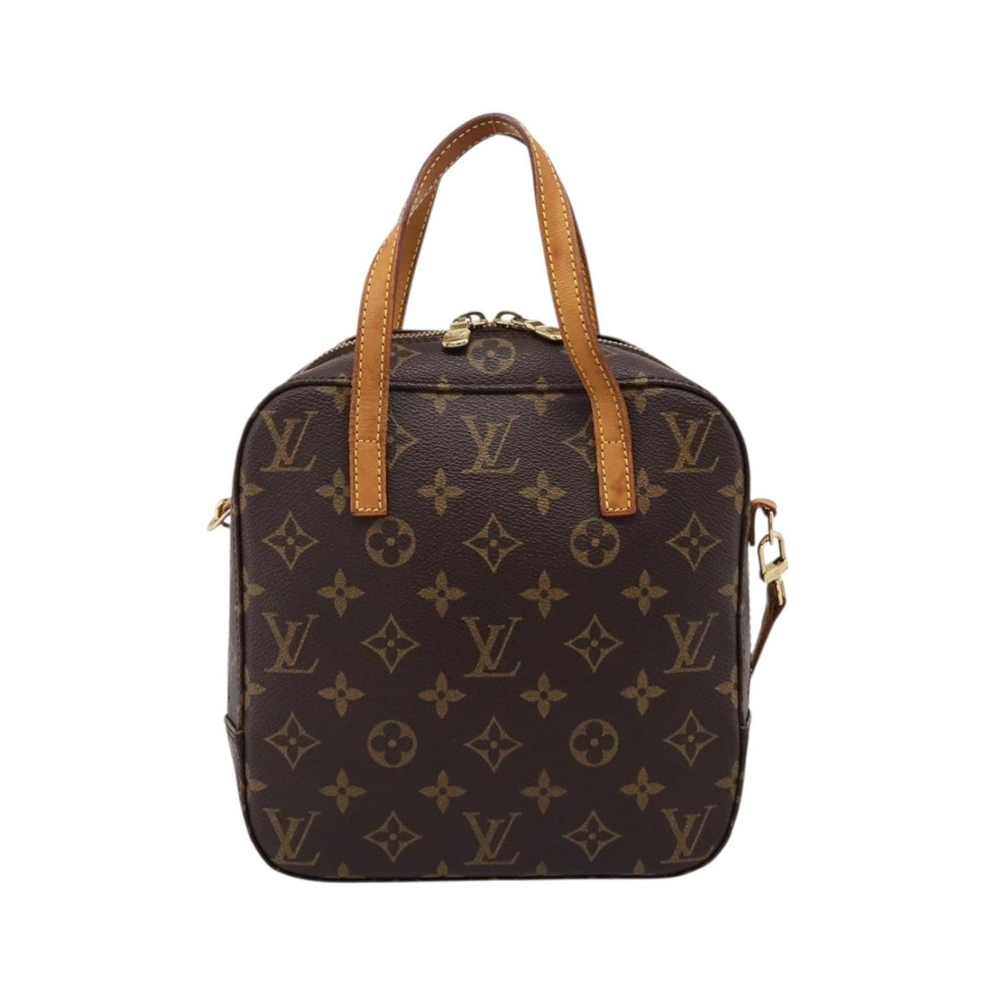 Louis Vuitton Spontini Monogram Canvas, Brown, Canvas, Handbag