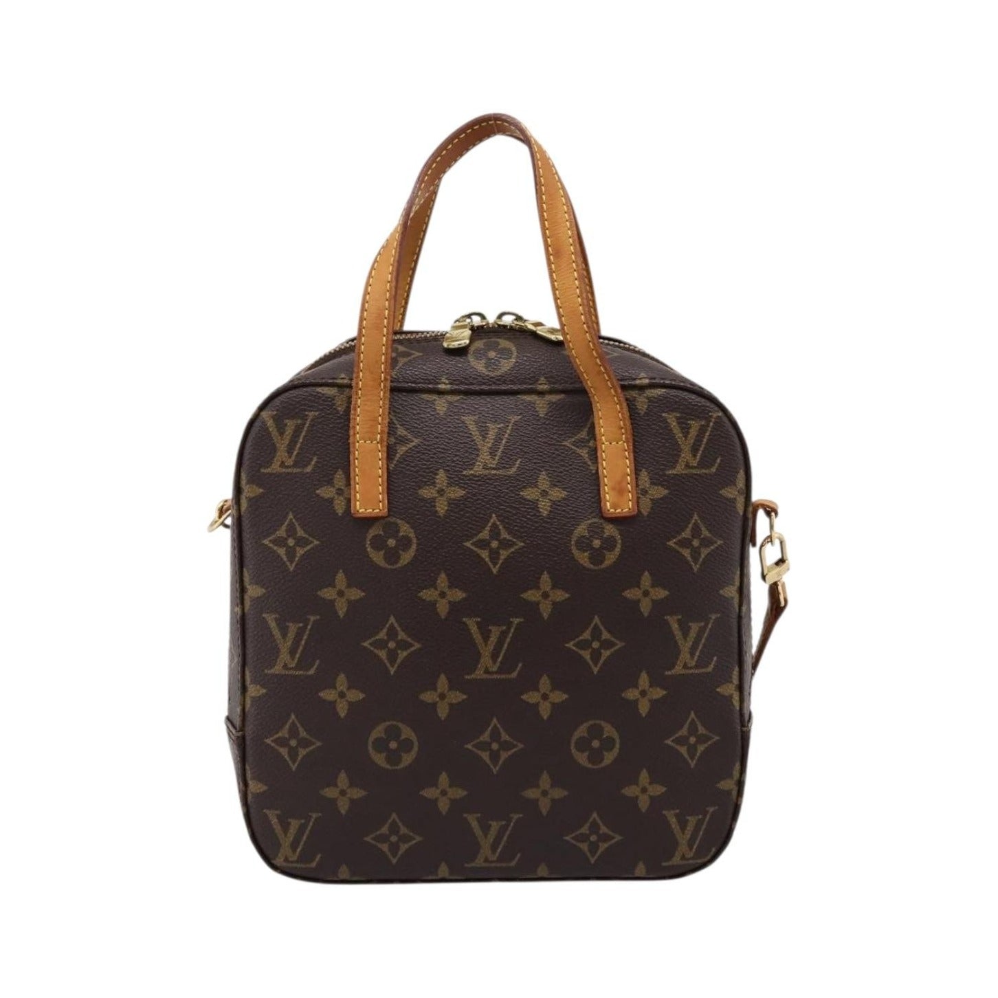 Louis Vuitton Spontini Monogram Canvas, Brown, Canvas, Handbag