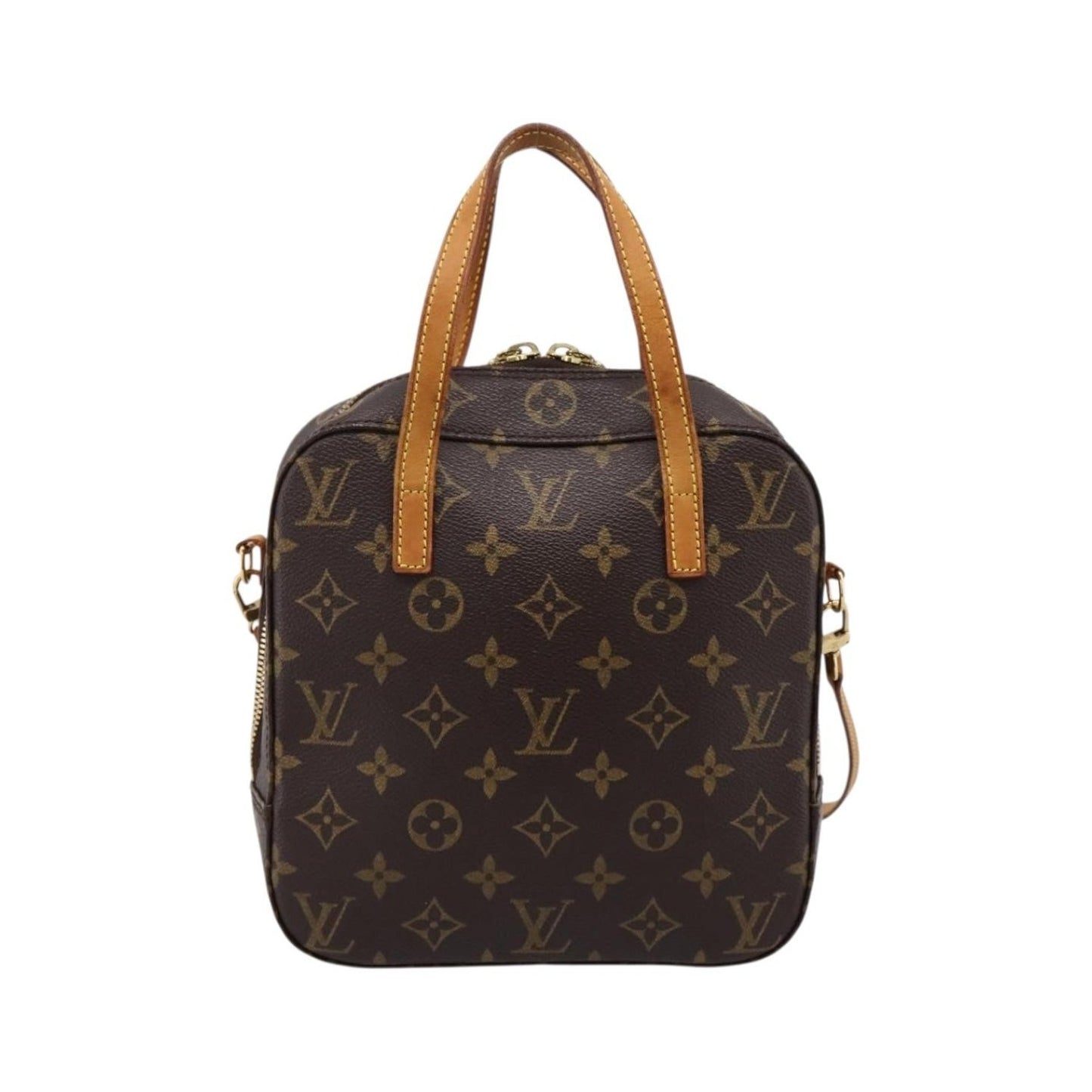 Louis Vuitton Spontini Monogram Canvas, Brown, Canvas, Handbag