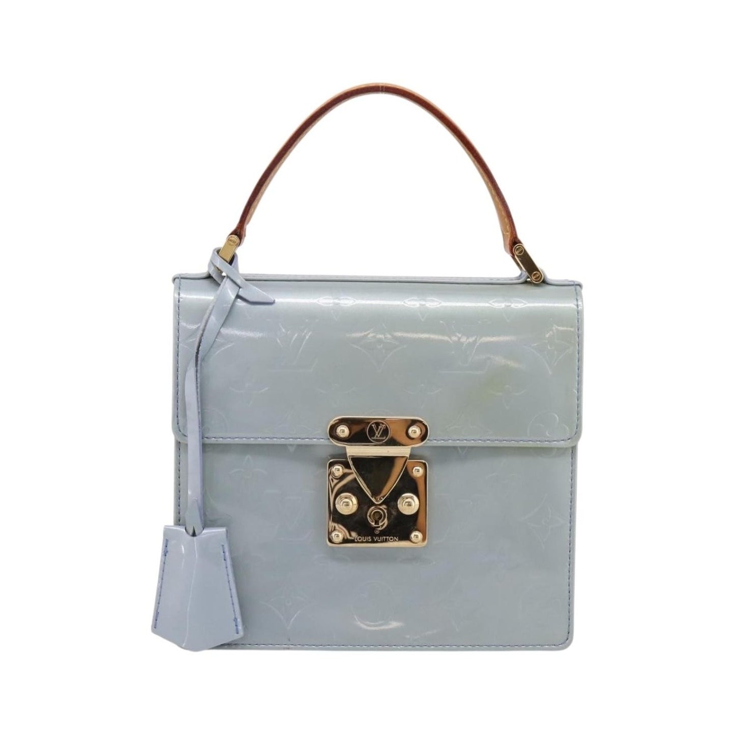 Louis Vuitton Spring Street NM Patent leather, Blue, Patent Leather, Handbag