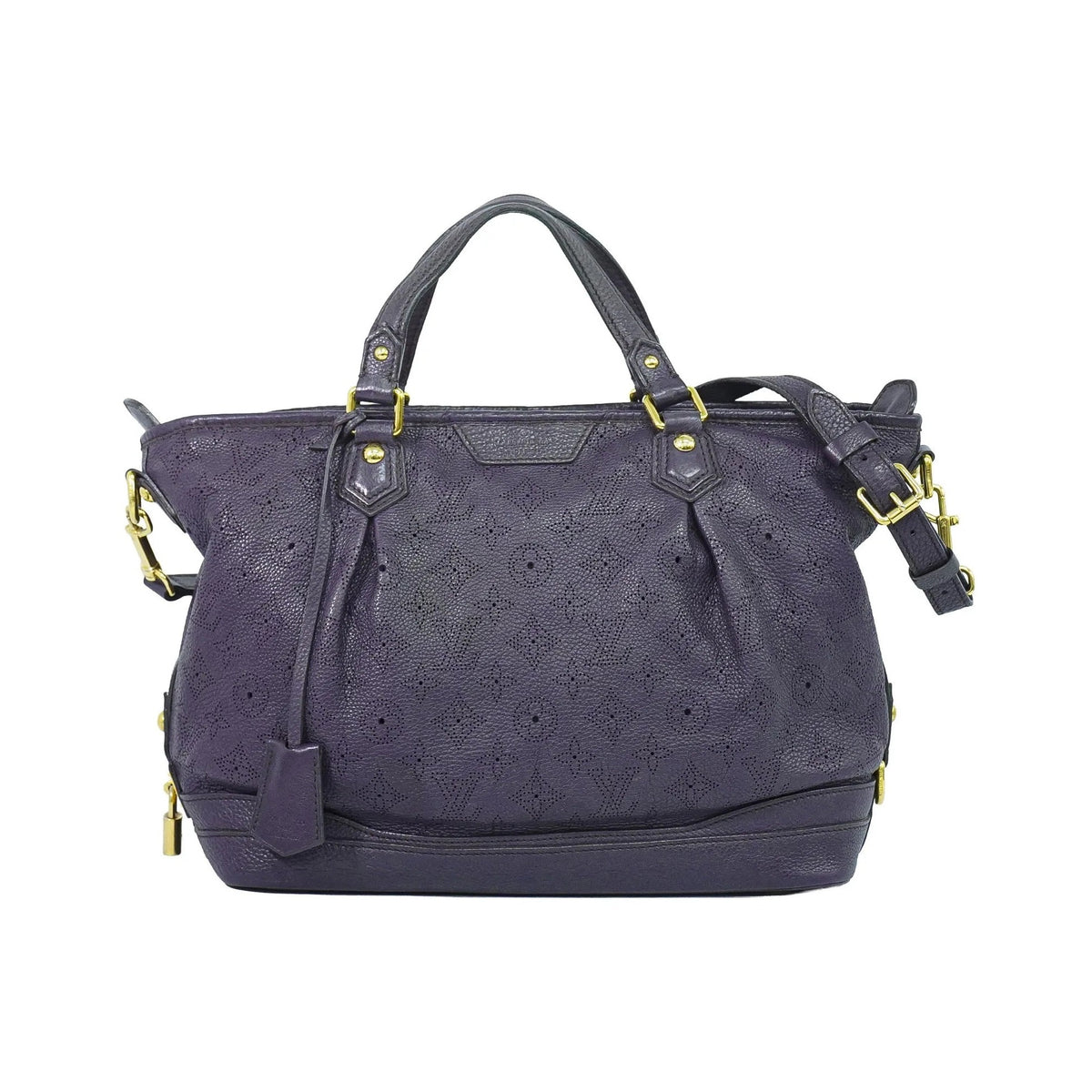 Louis Vuitton Stellar Mahina Leather, Purple, Leather, Handbag