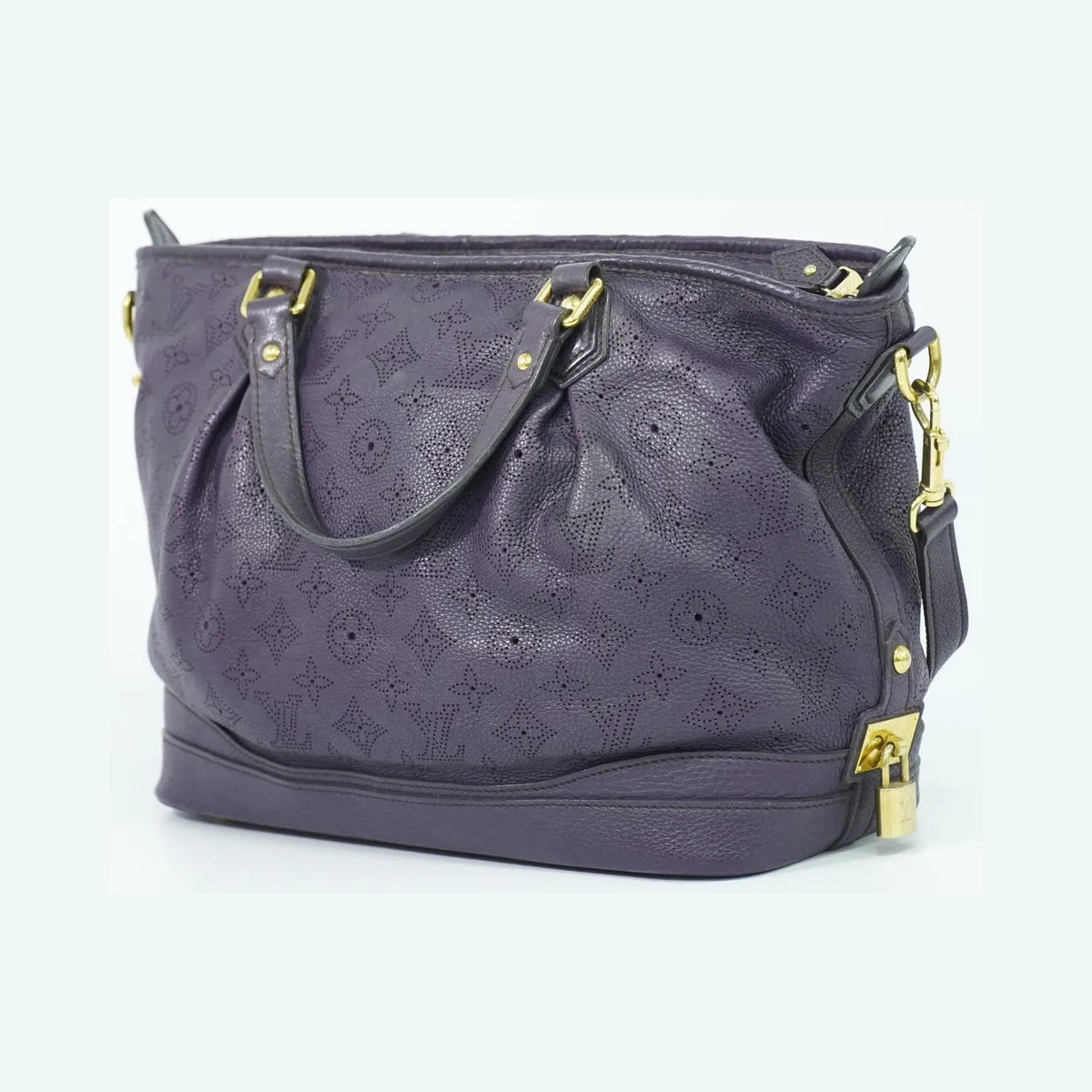 Louis Vuitton Stellar Mahina Leather, Purple, Leather, Handbag