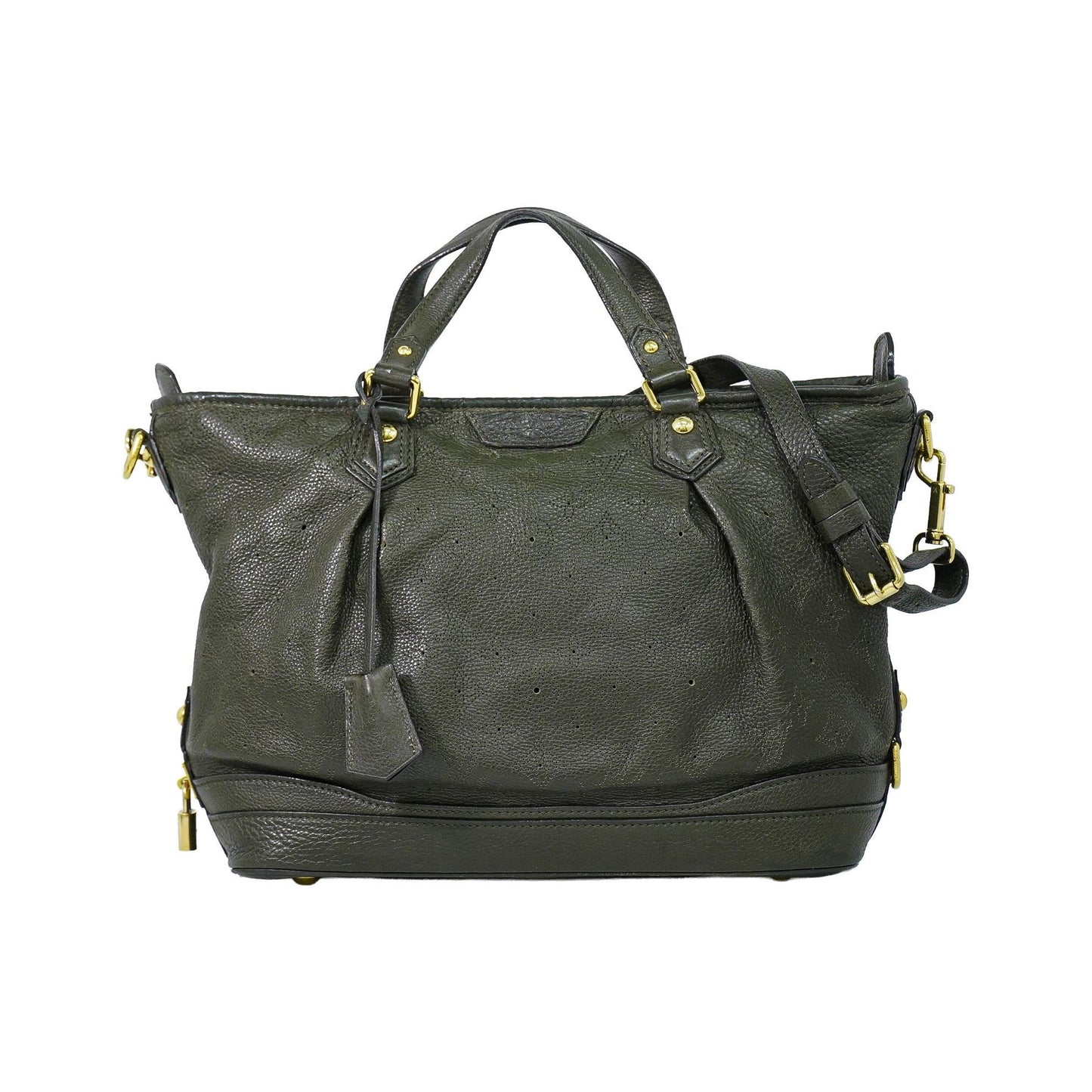 Louis Vuitton Stellar Mahina Leather, Khaki, Leather, Handbag
