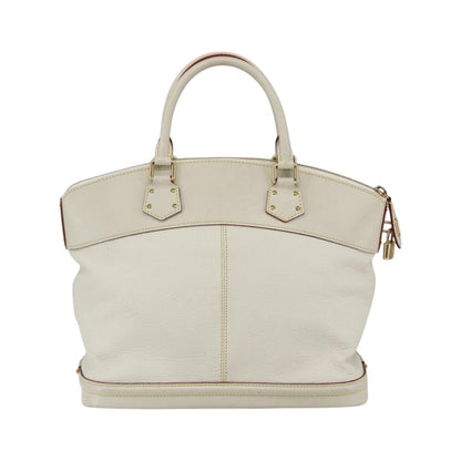 Louis Vuitton Suhali Lockit Leather, White, Leather, Handbag