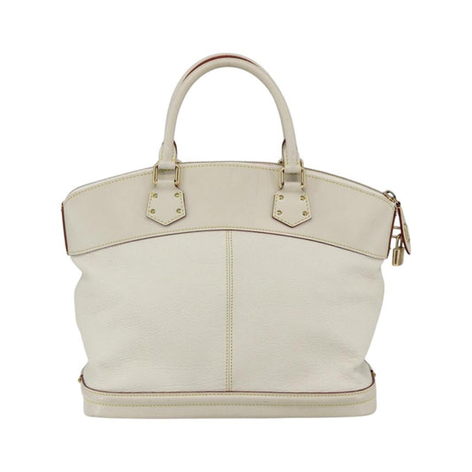 Louis Vuitton Suhali Lockit Leather, White, Leather, Handbag