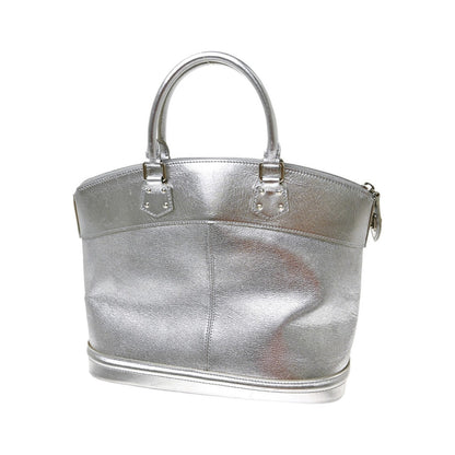 Louis Vuitton Suhali Lockit Leather, Silver, Leather, Handbag