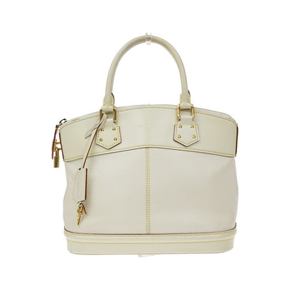 Louis Vuitton Suhali Lockit Leather, White, Leather, Handbag