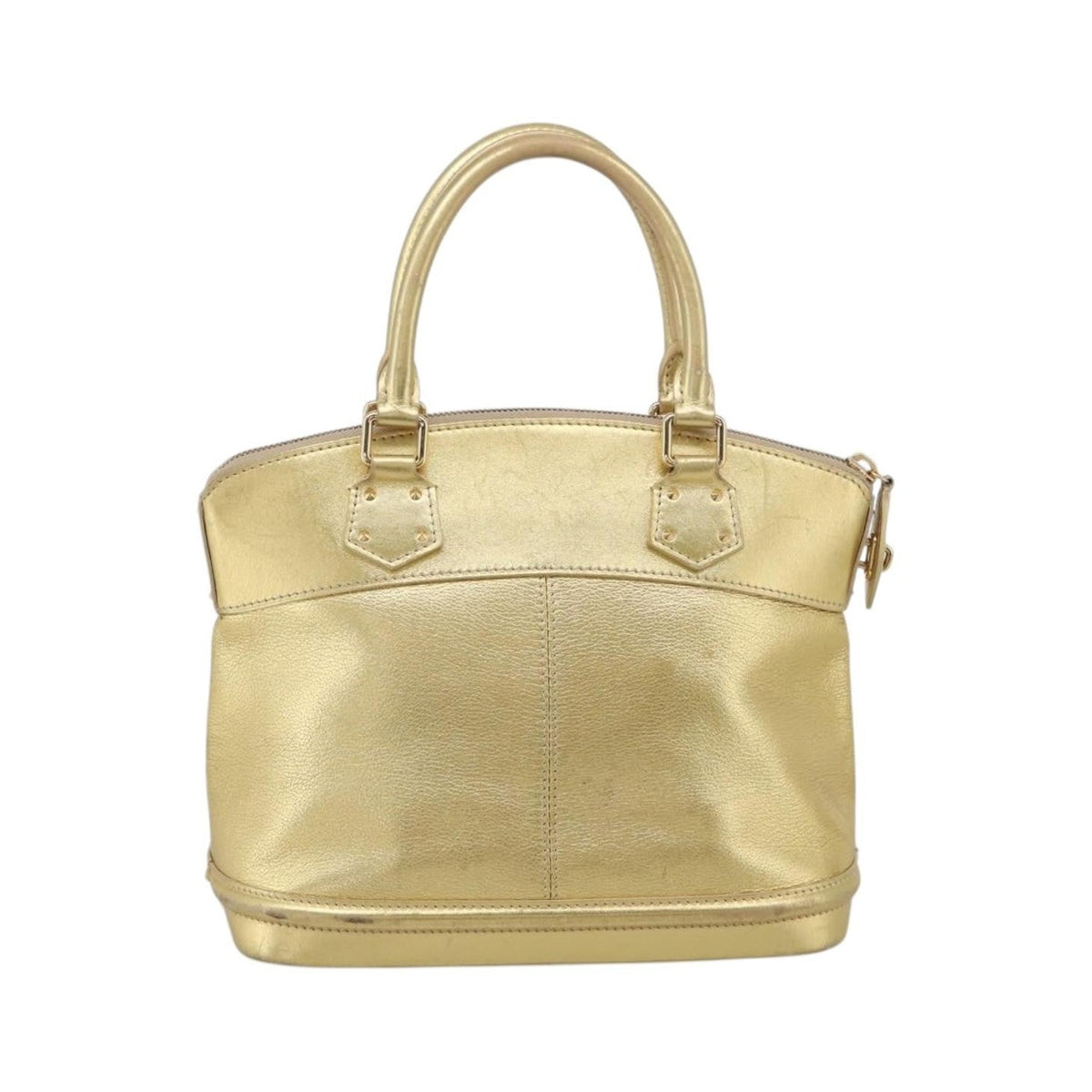 Louis Vuitton Suhali Lockit Leather, Gold, Leather, Handbag