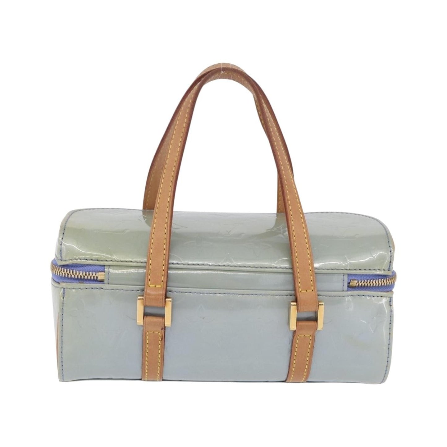 Louis Vuitton Sullivan Horizontal Monogram Vernis, Blue, Patent Leather, Handbag