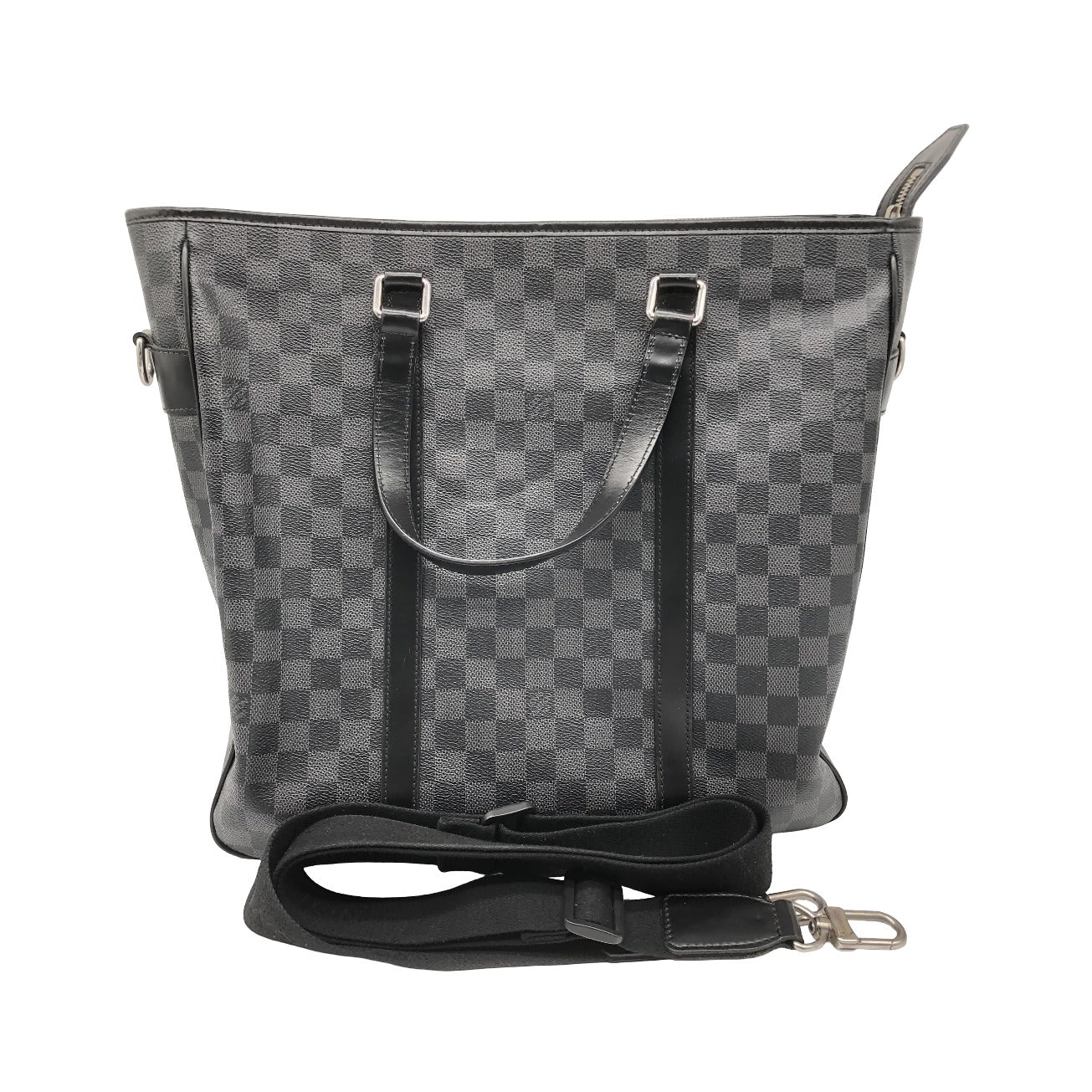 Louis Vuitton Tadao Damier, Gray, Canvas, Tote Bag