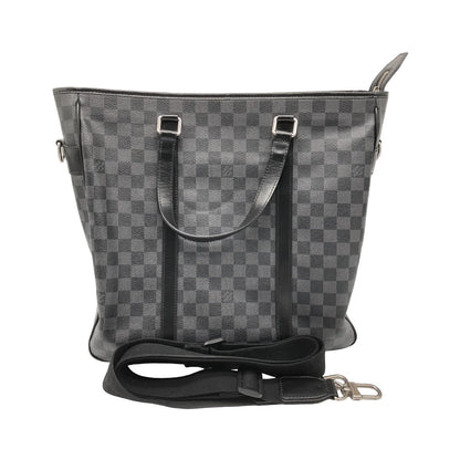 Louis Vuitton Tadao Damier, Gray, Canvas, Tote Bag