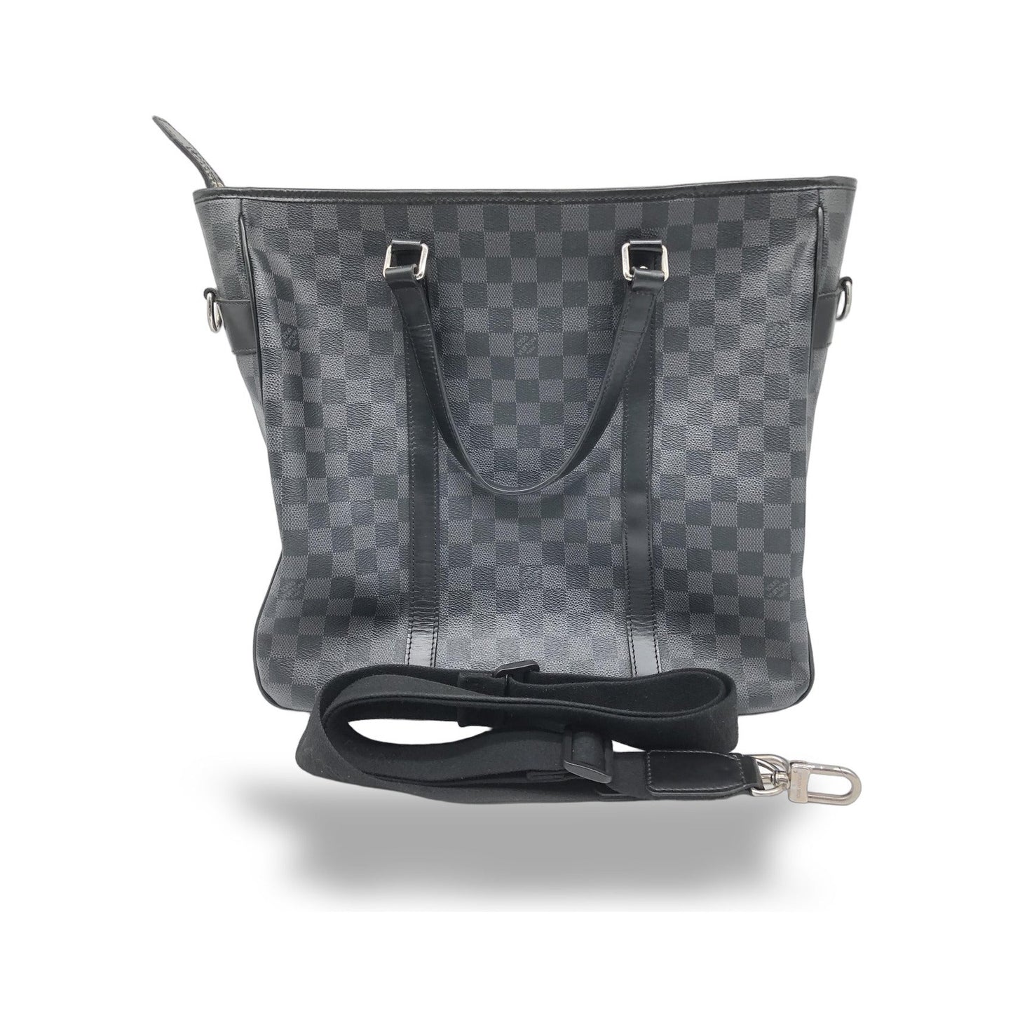 Louis Vuitton Tadao Damier, Gray, Canvas, Tote Bag