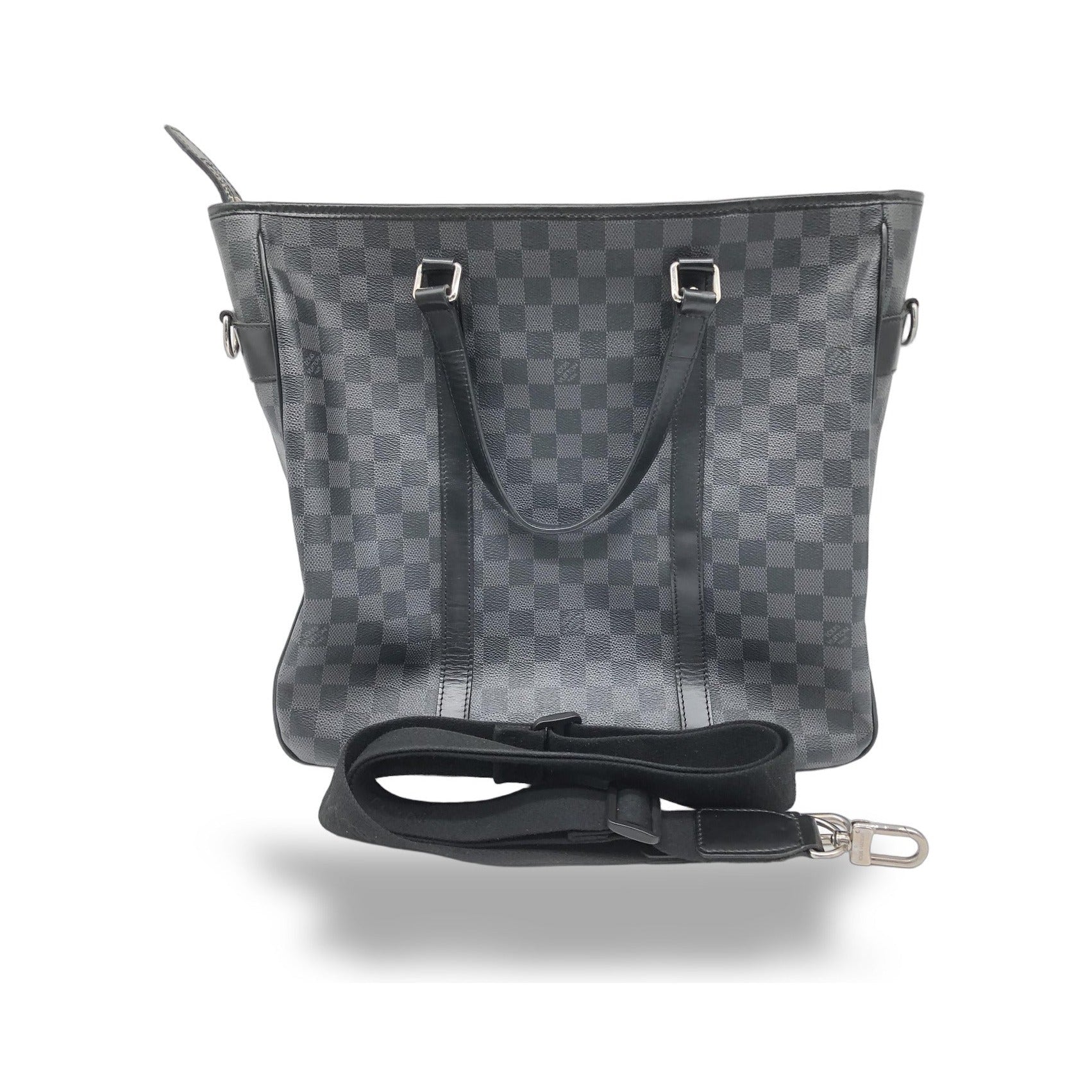 Louis Vuitton Tadao Damier, Gray, Canvas, Tote Bag