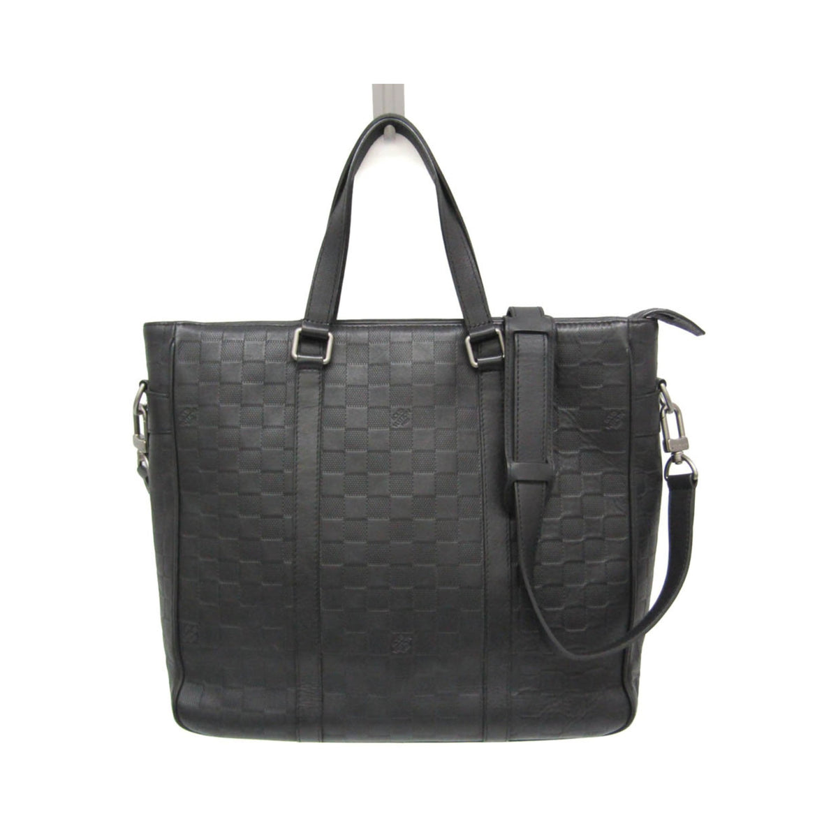 Louis Vuitton Tadao Damier Infini Leather, Black, Leather, Handbag