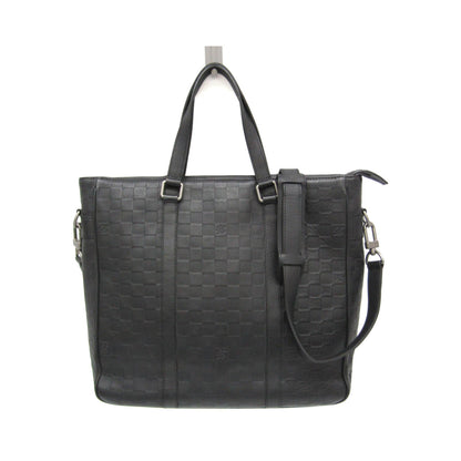 Louis Vuitton Tadao Damier Infini Leather, Black, Leather, Handbag