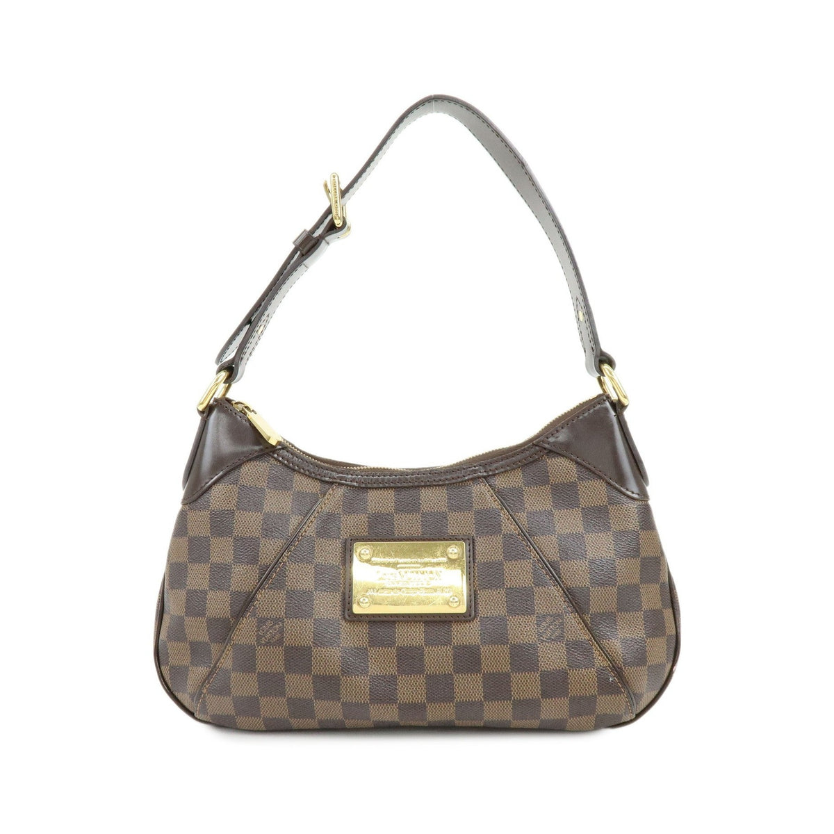 Louis Vuitton Thames Damier, Brown, Canvas, Handbag