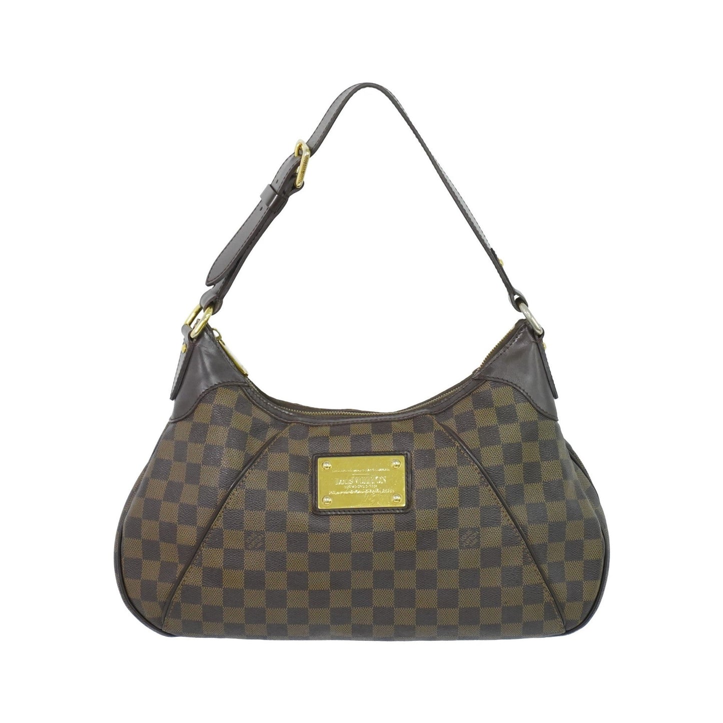 Louis Vuitton Thames Damier Ebene, Brown, Canvas, Shoulder Bag