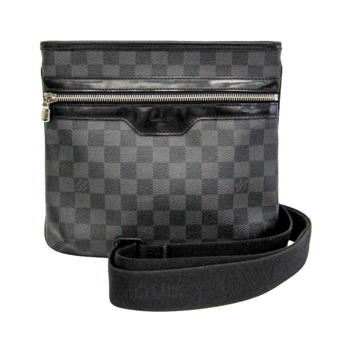Louis Vuitton Thomas Damier Graphite, Black, Canvas, Shoulder Bag
