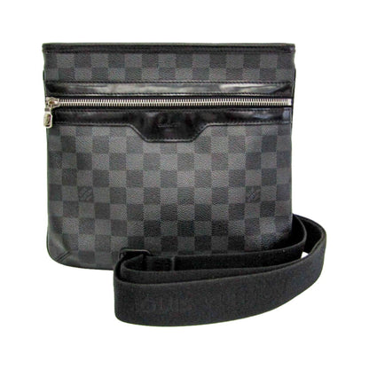 Louis Vuitton Thomas Damier Graphite, Black, Canvas, Shoulder Bag