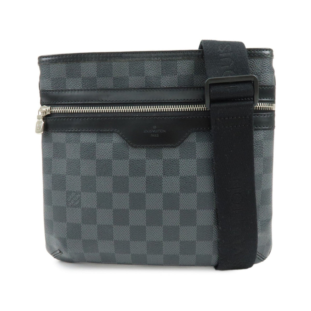 Louis Vuitton Thomas Damier Graphite, Black, Canvas, Handbag