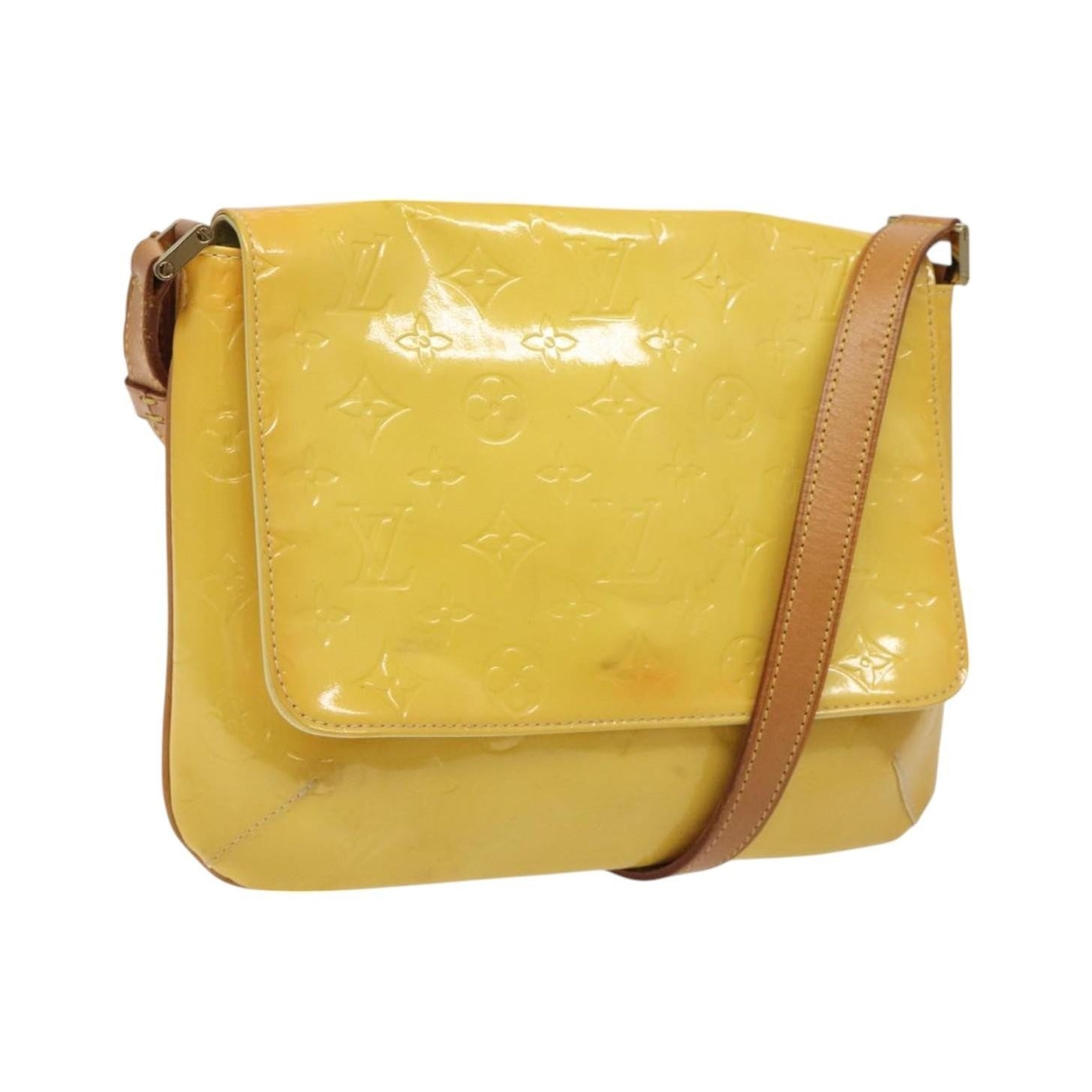 Louis Vuitton Thompson Street Monogram Vernis, Yellow, Patent Leather, Shoulder Bag