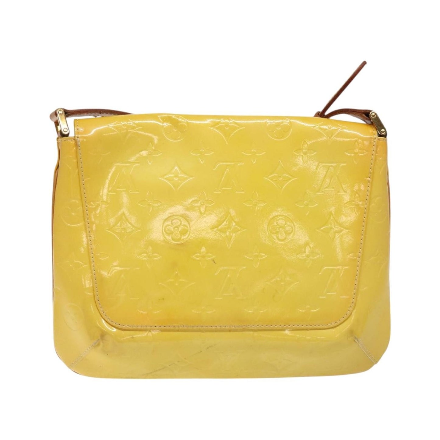 Louis Vuitton Thompson Street Monogram Vernis, Yellow, Patent Leather, Shoulder Bag