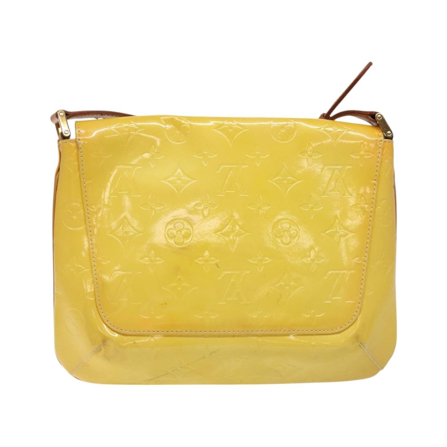 Louis Vuitton Thompson Street Monogram Vernis, Yellow, Patent Leather, Shoulder Bag