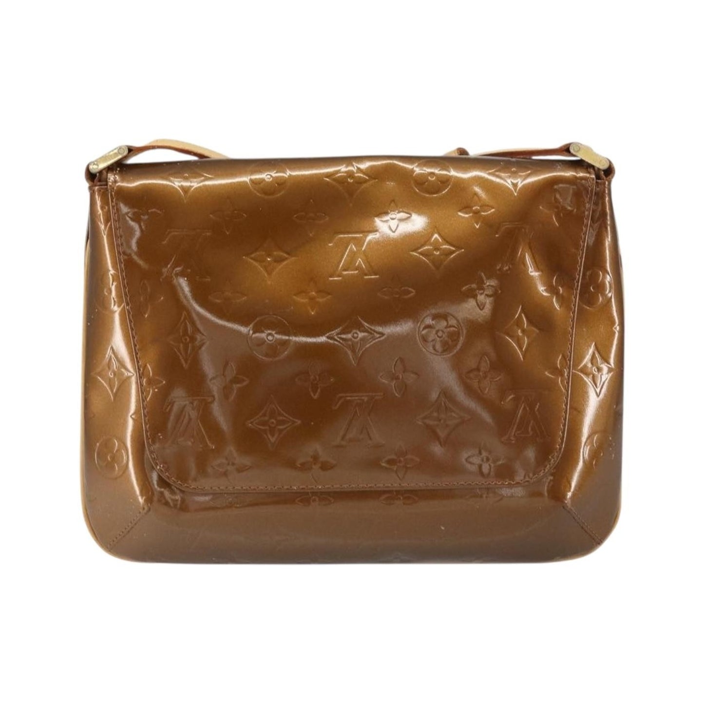 Louis Vuitton Thompson Street Monogram Vernis, Brown, Patent Leather, Shoulder Bag