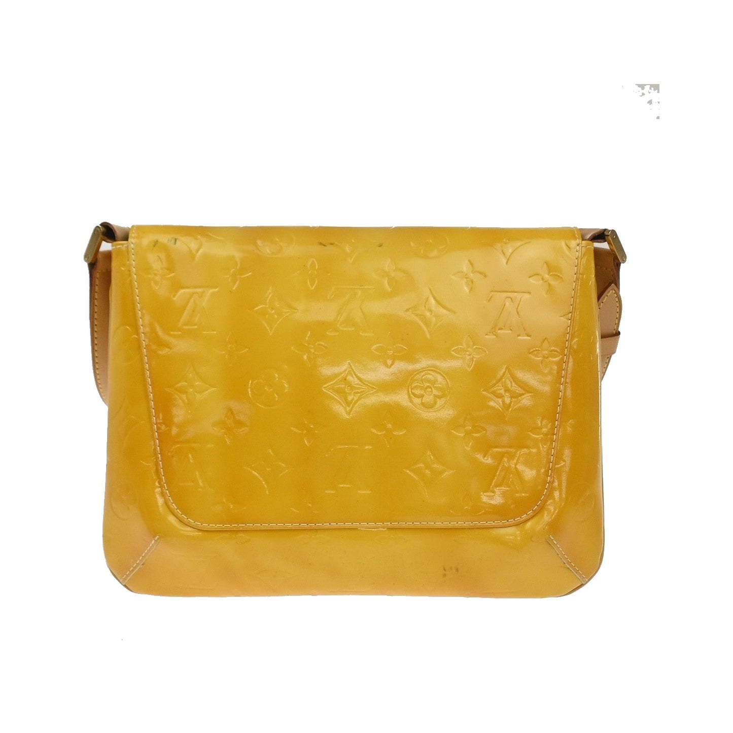 Louis Vuitton Thompson Street Monogram Vernis, Yellow, Patent Leather, Shoulder Bag