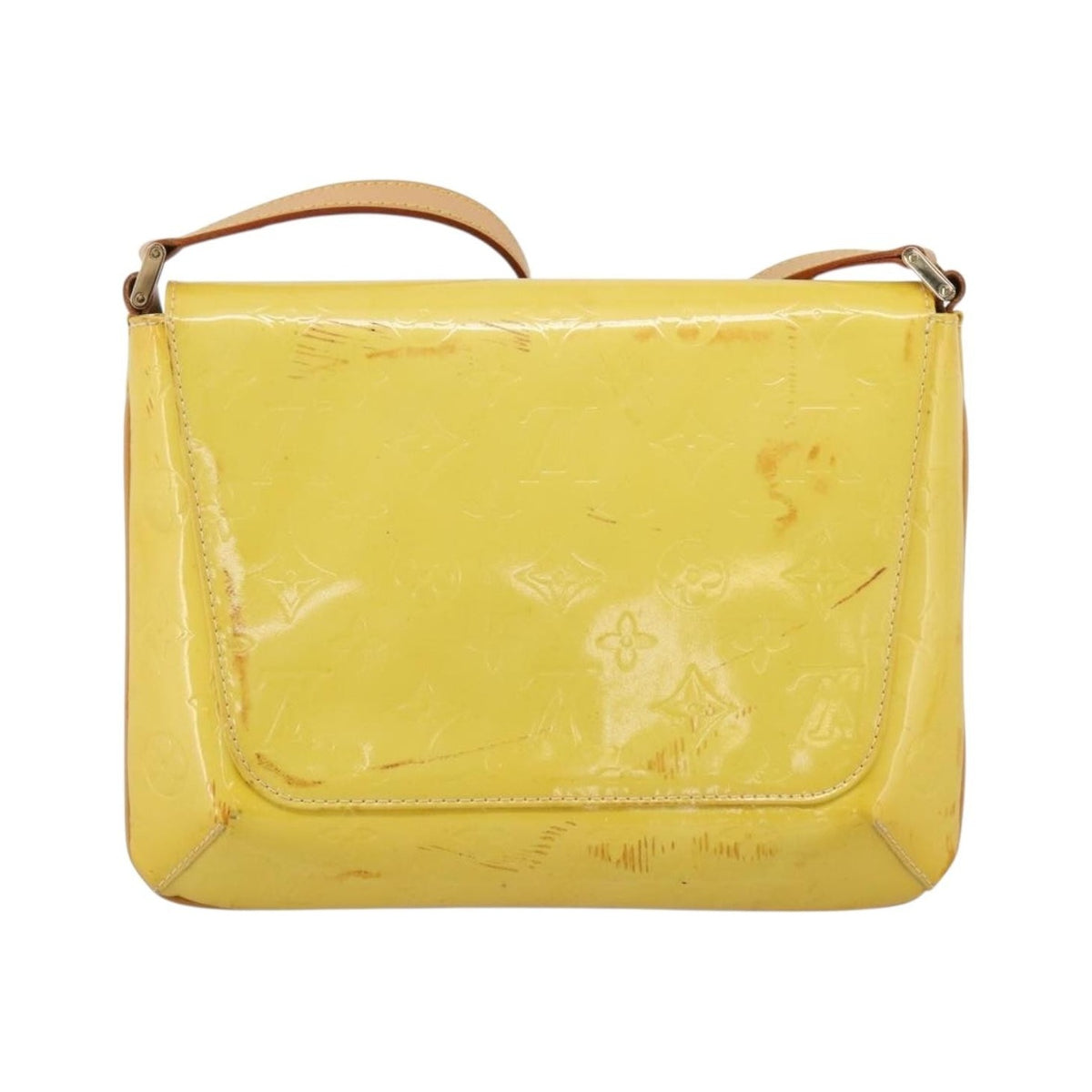 Louis Vuitton Thompson Street Monogram Vernis, Yellow, Patent Leather, Shoulder Bag