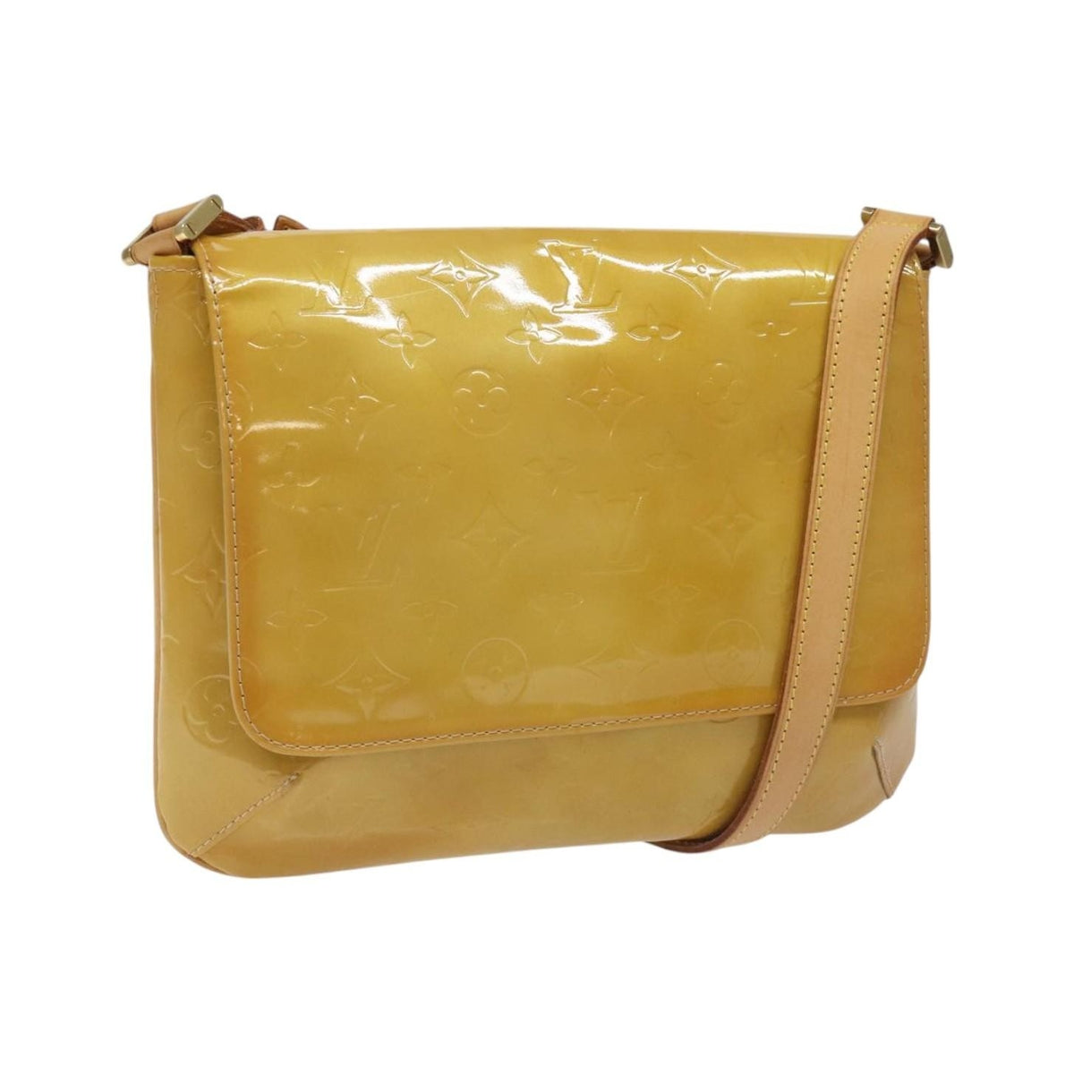 Louis Vuitton Thompson Street Monogram Vernis, Yellow, Patent Leather, Shoulder Bag