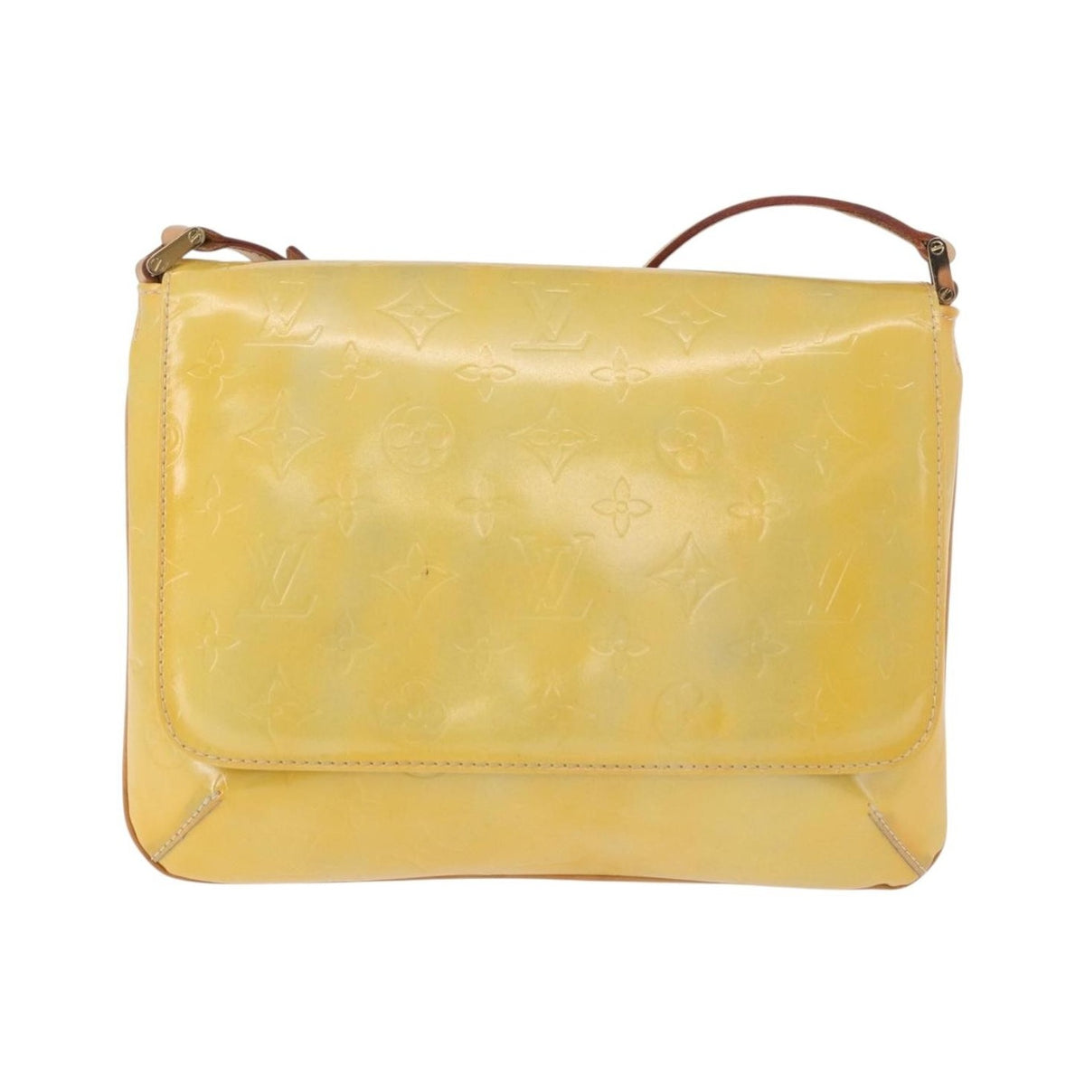 Louis Vuitton Thompson Street Monogram Vernis, Yellow, Patent Leather, Shoulder Bag