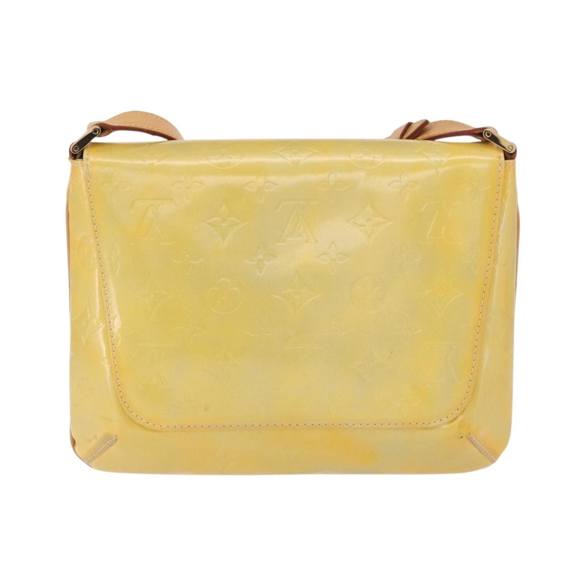 Louis Vuitton Thompson Street Monogram Vernis, Yellow, Patent Leather, Shoulder Bag