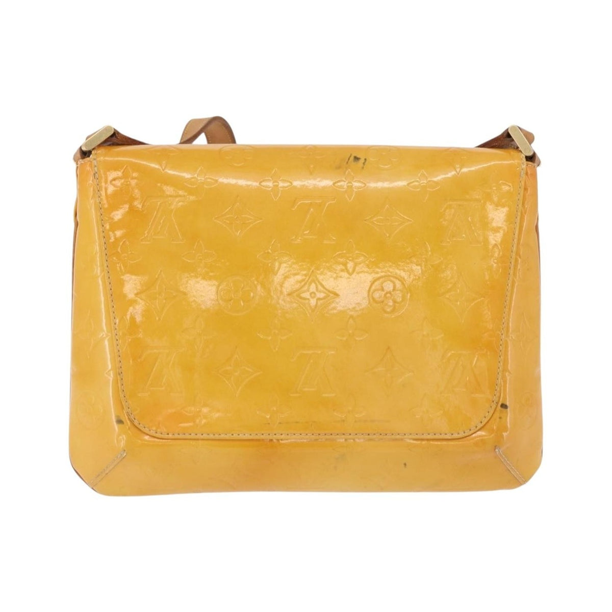 Louis Vuitton Thompson Street Monogram Vernis, Yellow, Patent Leather, Shoulder Bag