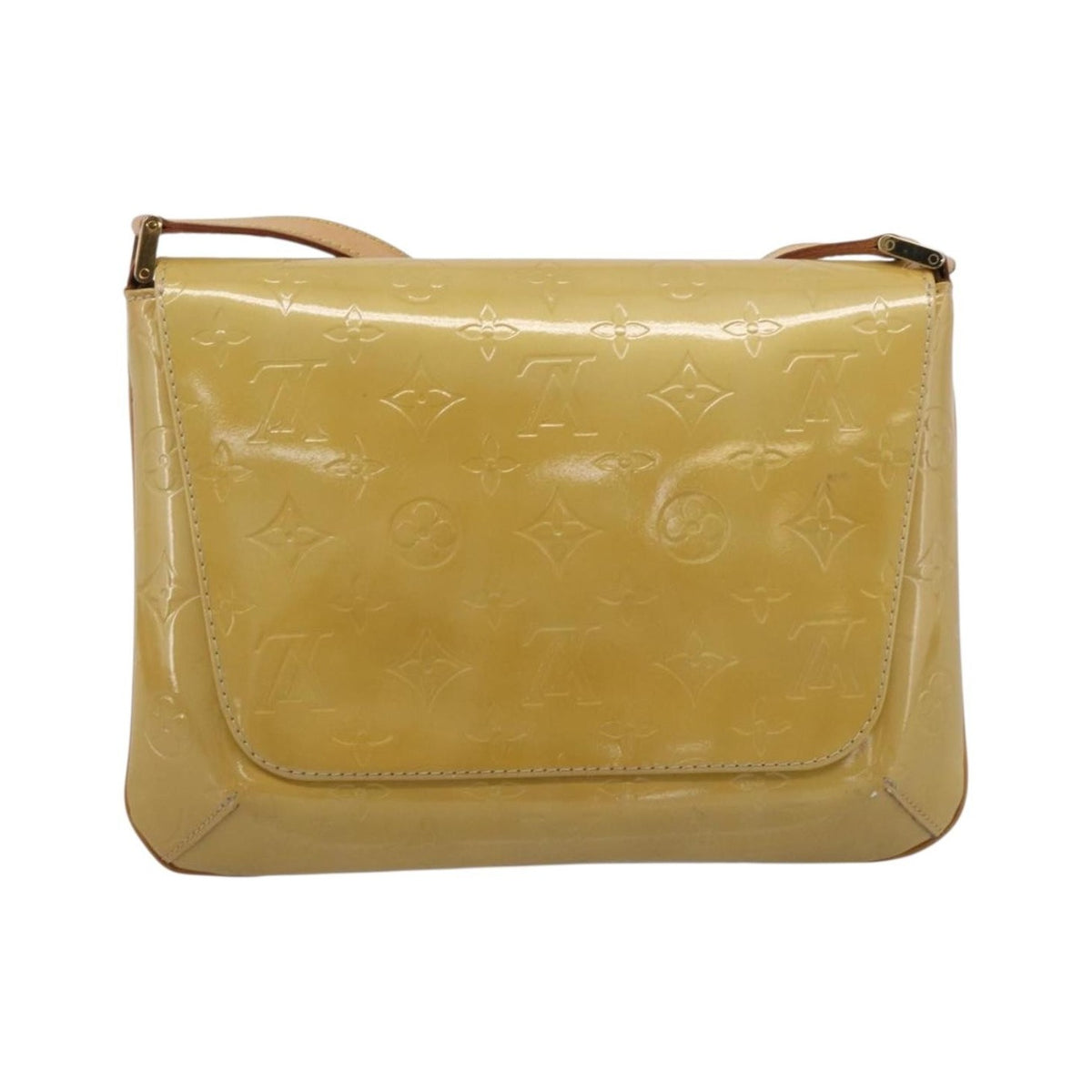 Louis Vuitton Thompson Street Monogram Vernis, Beige, Patent Leather, Shoulder Bag